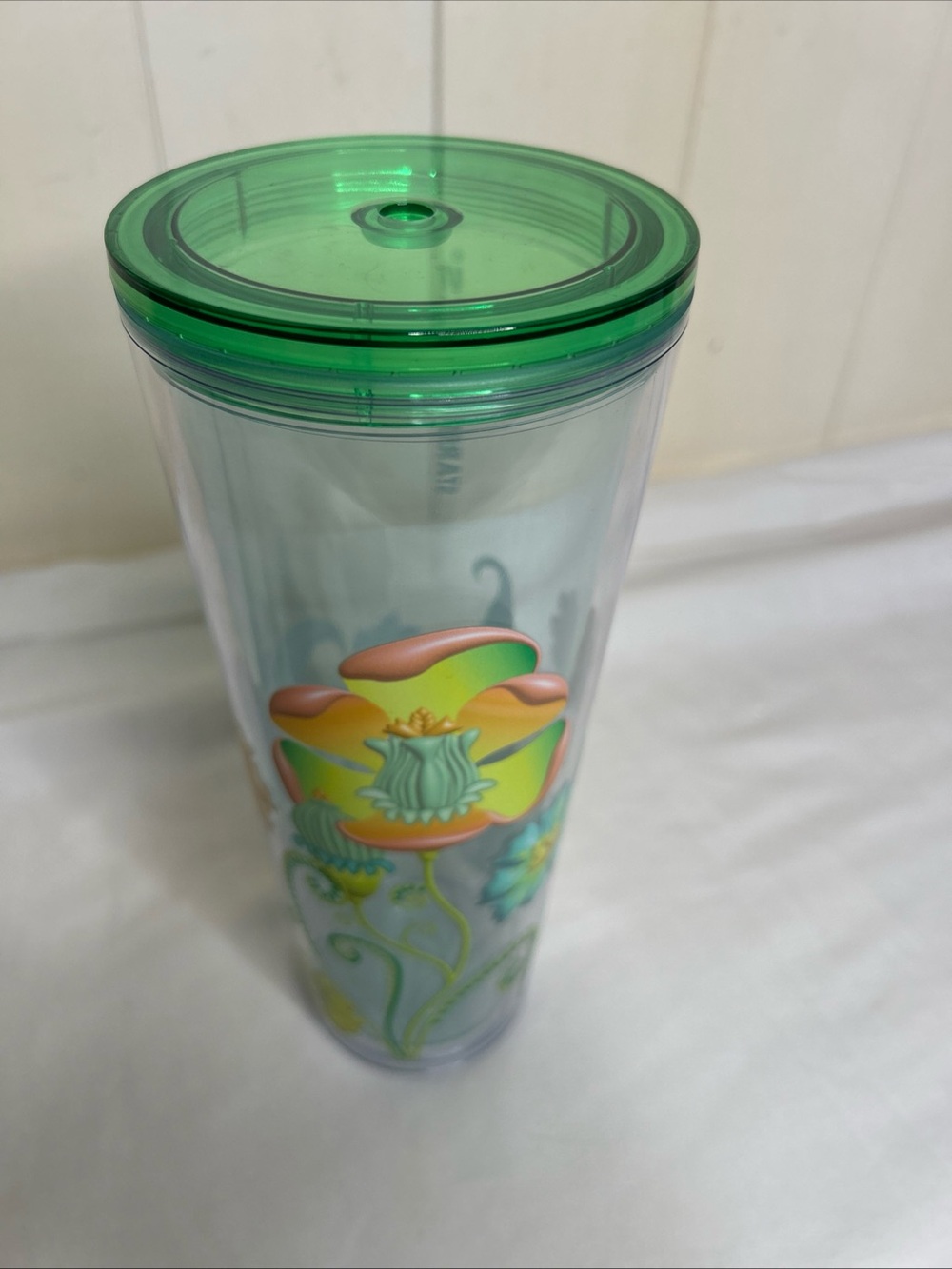 STARBUCKS Printed Floral Acrylic Venti Cold Tumbler Cup 24 Oz -  Summer 2025